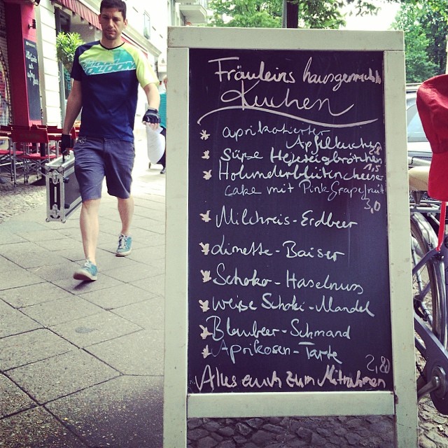 Handschrift auf Aufsteller