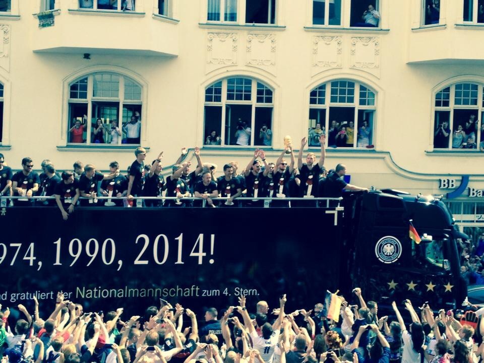 Empfang Fußball-Nationalmannschaft nach Weltmeistertitel in Berlin