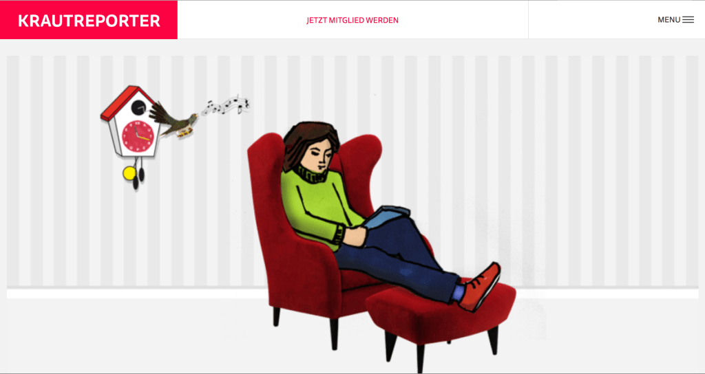 Krautreporter "Über uns"-Seite