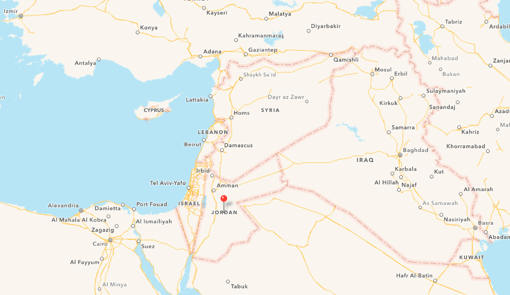 Apple Map Jordanien